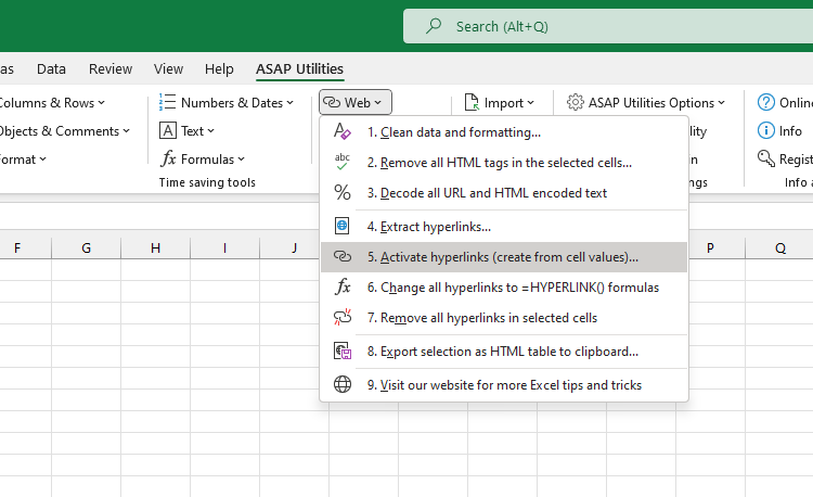 Web  ›  5 Activate hyperlinks (create from cell values)...