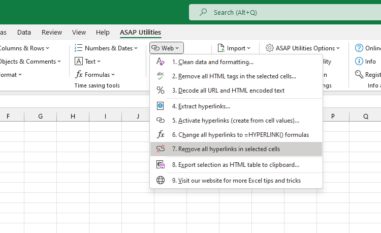 Web  ›  7 Remove all hyperlinks in selected cells