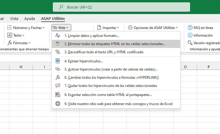 Web  ›  2 Eliminar todas las etiquetas HTML en las celdas seleccionadas...