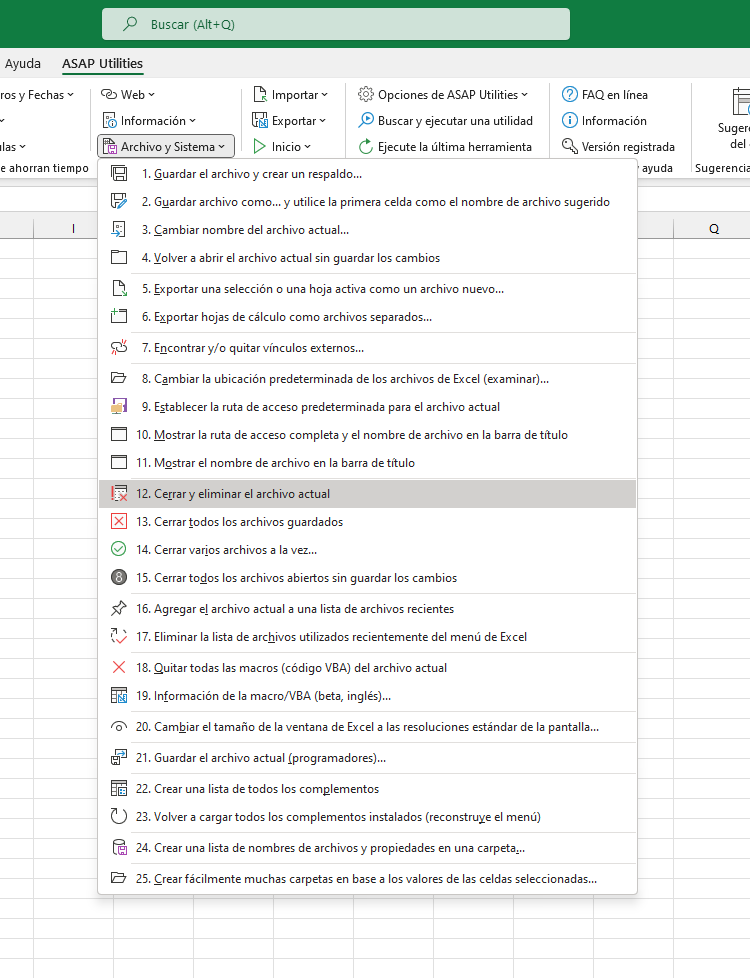 Archivo y Sistema  ›  12 Cerrar y eliminar el archivo actual