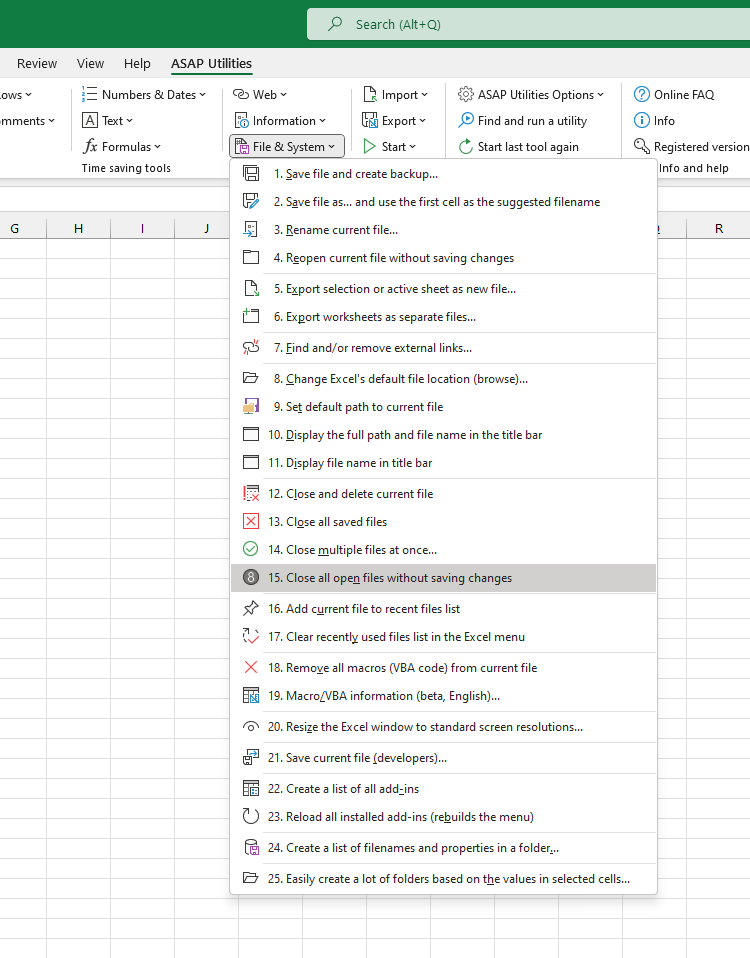 File & System  ›  15 Close all open files without saving changes