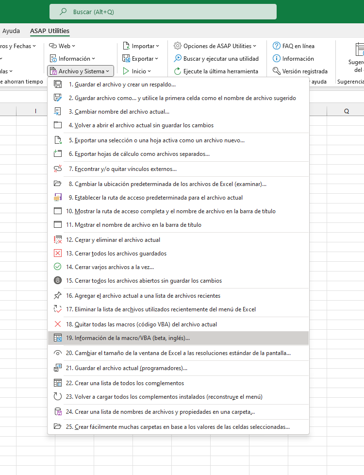 Archivo y Sistema  ›  19 Información de la macro/VBA (beta, inglés)...