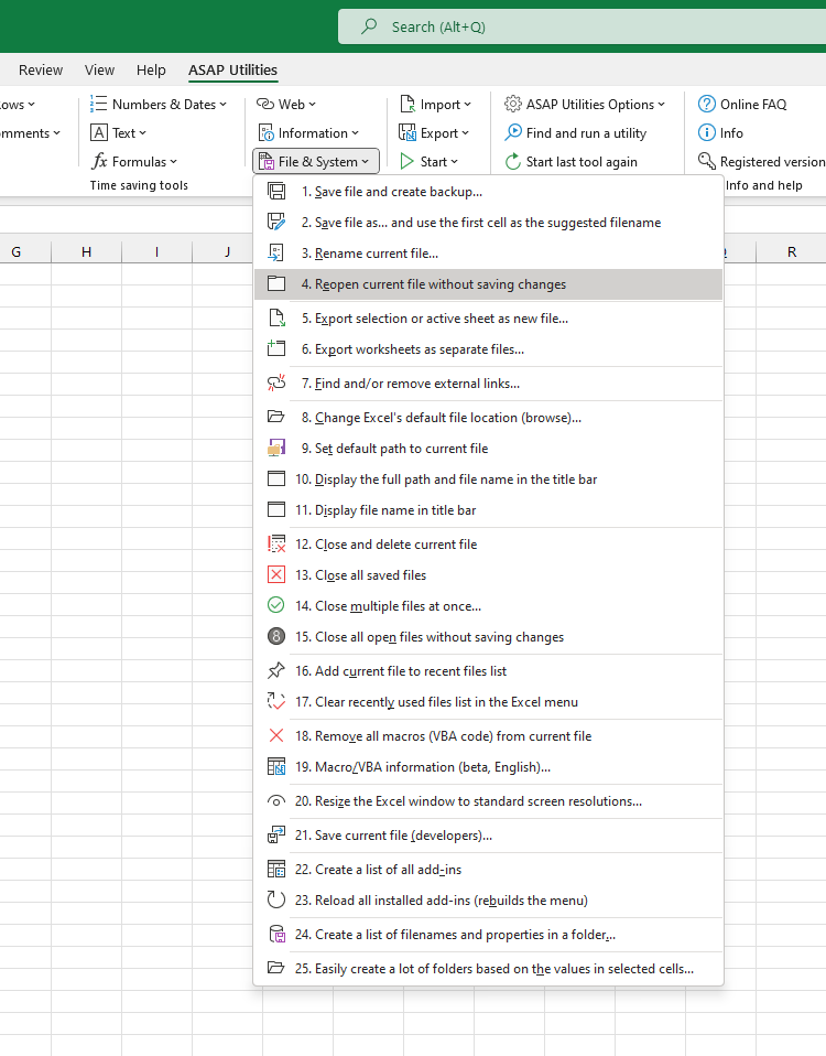 File & System  ›  4 Reopen current file without saving changes