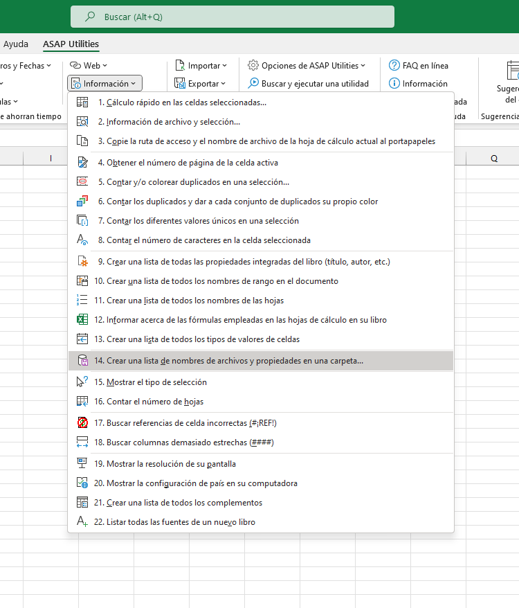 Información  ›  14 Crear una lista de nombres de archivos y propiedades en una carpeta...