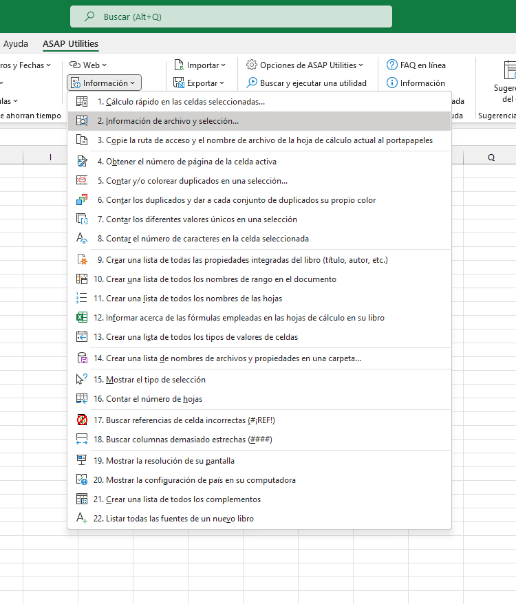 Información  ›  2 Información de archivo y selección...