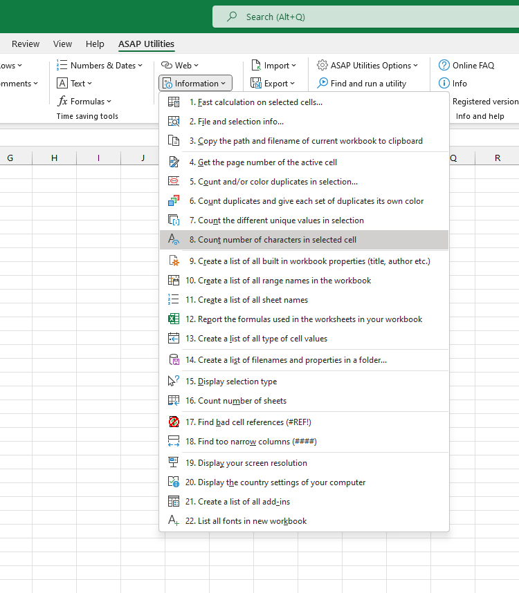 How to Count Characters in Excel?