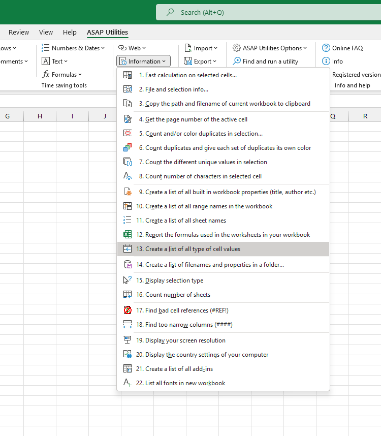 Information  ›  13 Create a list of all type of cell values