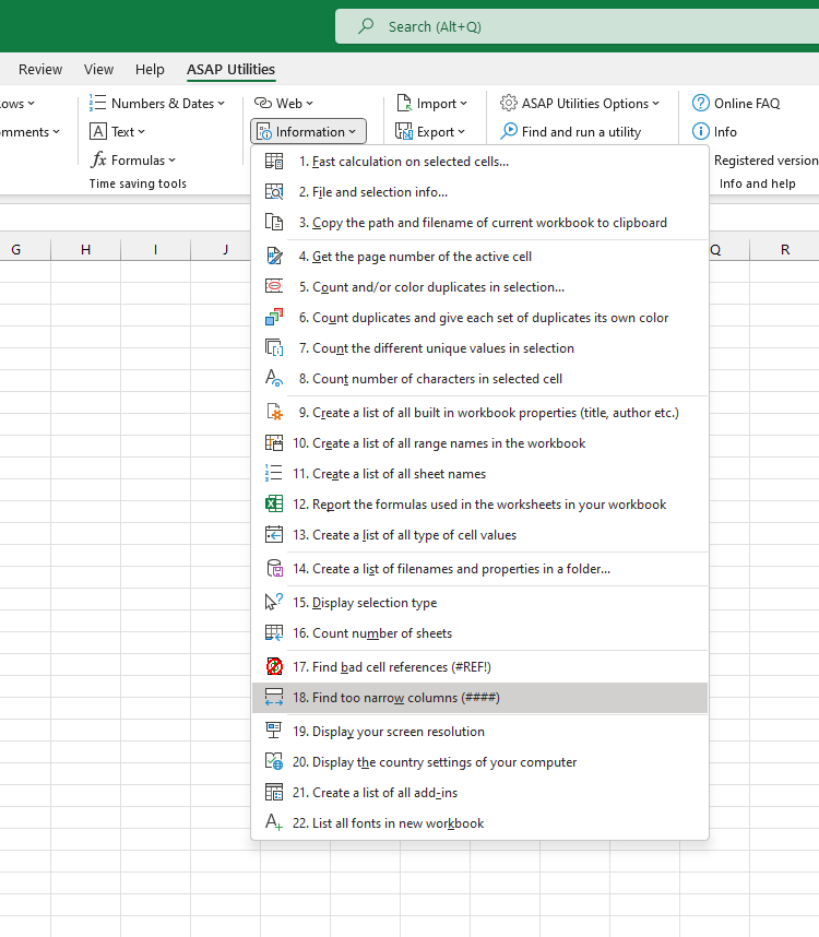 Information  ›  18 Find too narrow columns (####)