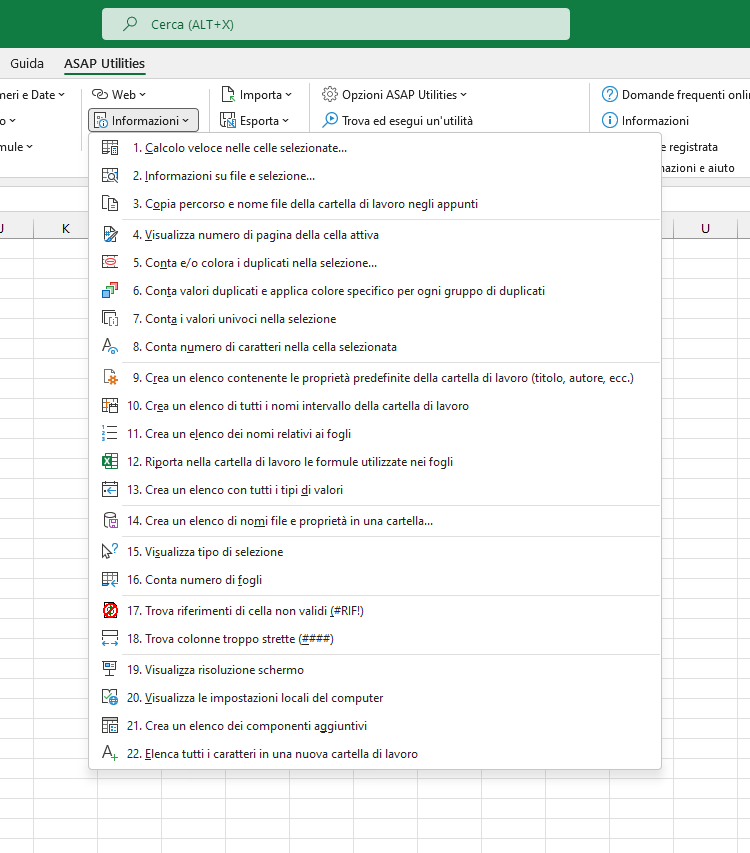 Informazioni  ›  17 Trova riferimenti di cella non validi (#RIF!)