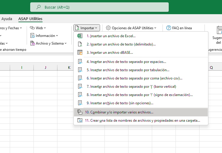 Importar  ›  10 Combinar y/o importar varios archivos...