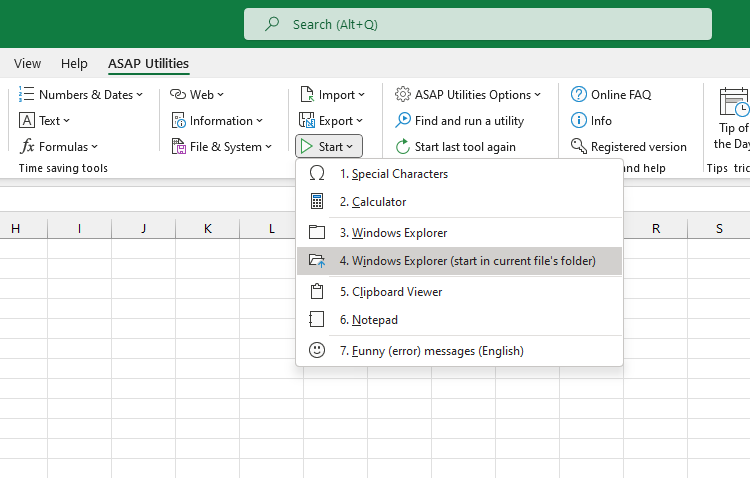 Start  ›  4 Windows Explorer (start in current file's folder)