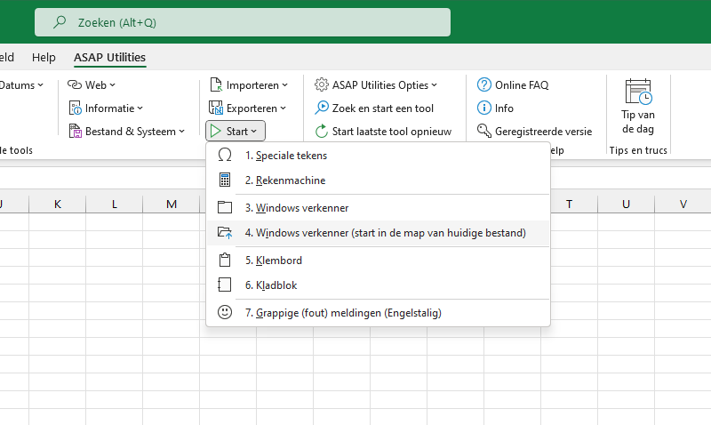 Start  ›  4 Windows verkenner (start in de map van huidige bestand)