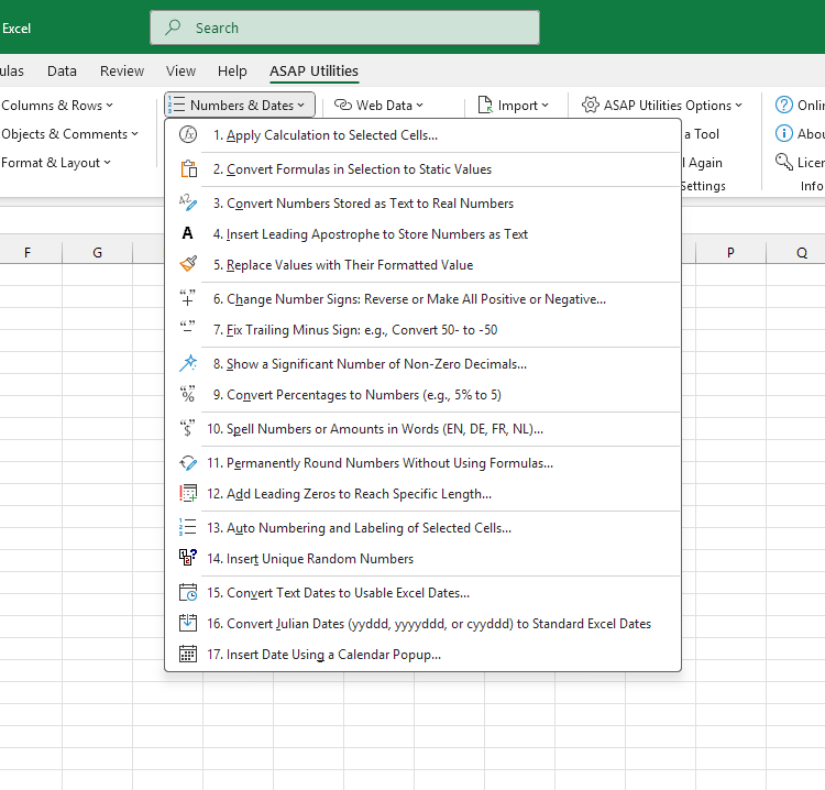 Numbers & Dates  ›  3 Convert Numbers Stored as Text to Real Numbers