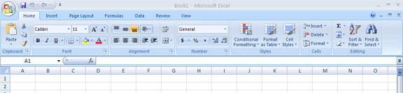 Excel 2007 menu/ribbon