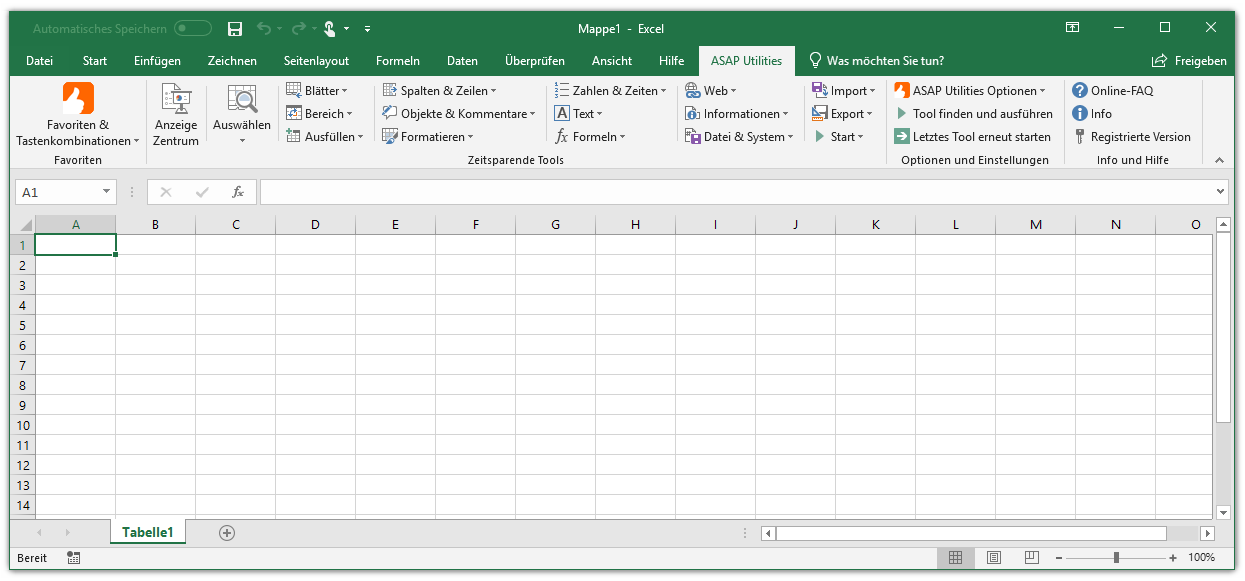 tools menu in excel 2016