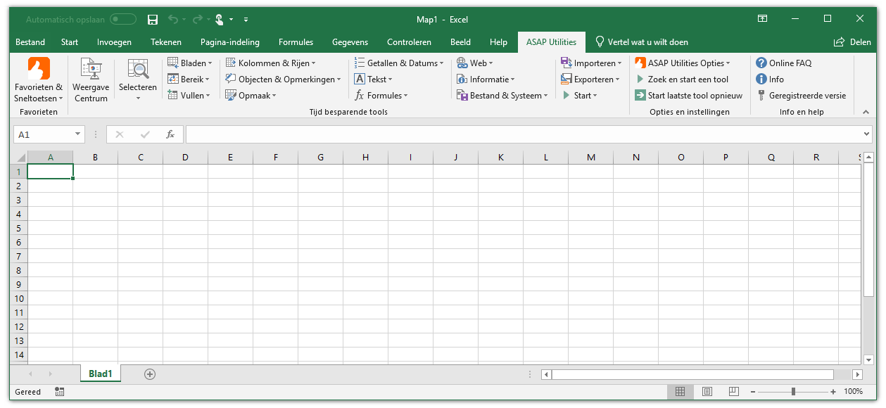ASAP Utilities for Excel - Beschrijving van alle tools in ASAP ...