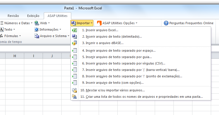 ASAP Utilities › Importar Importar