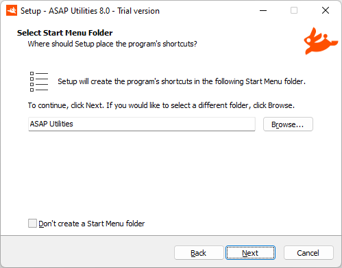 Add ASAP Utilities and a link to the PDF User Guide in the Windows Start menu