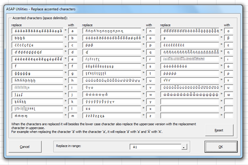 Replace accented characters - Now supports Greek accented characters too