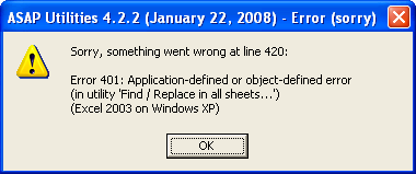 Error code authorization error. ASAP Utilities for excel. '401': Description: ошибка авторизации кода. '401': Description: ошибка авторизации. ASAP Utilities ASAP Utilities.