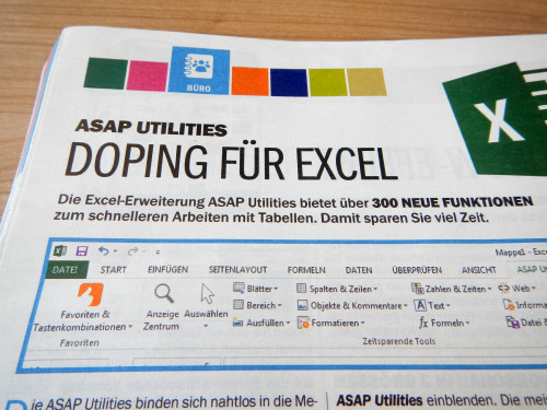 ComputerBild - ASAP Utilities - Doping for Excel
